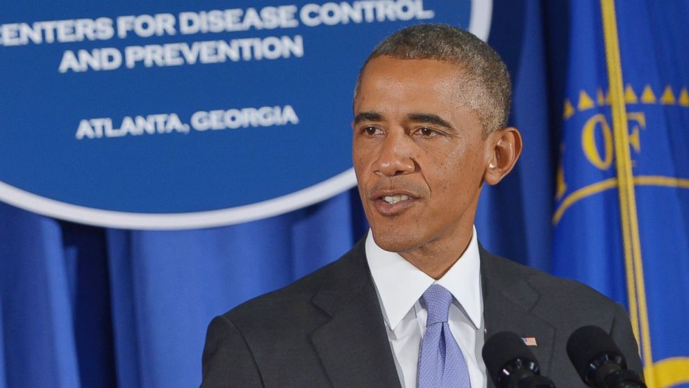 President Barack Obama speaks during a visit to the Centers for Disease Control and Prevention on Sept. 16, in Atlanta, Ga.