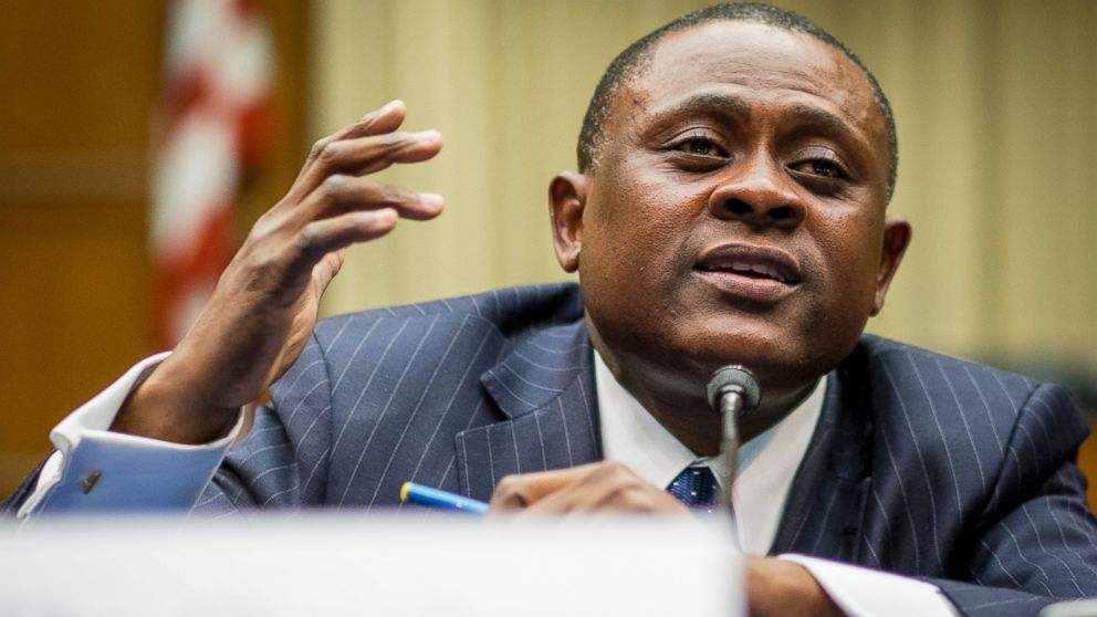 PHOTO: Dr. Bennet Omalu participates in a briefing sponsored by Rep. Jackie Speier on Capitol Hill on Jan. 12, 2016 in Washington, DC.