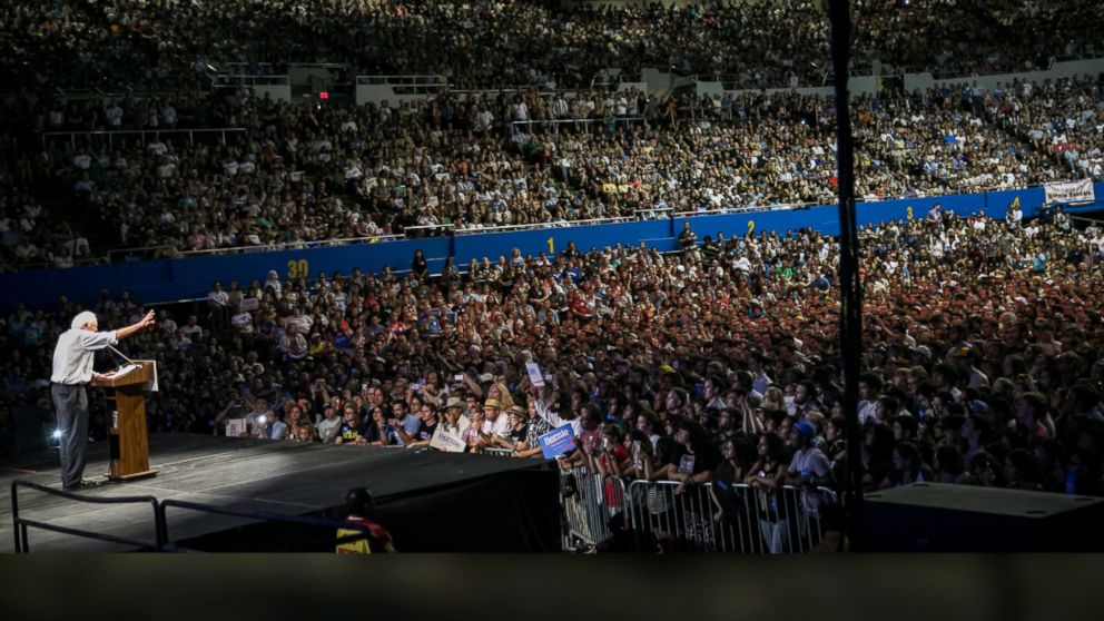 FeeltheBern: A Look at Bernie Sanders and His Sizable Crowds - ABC News