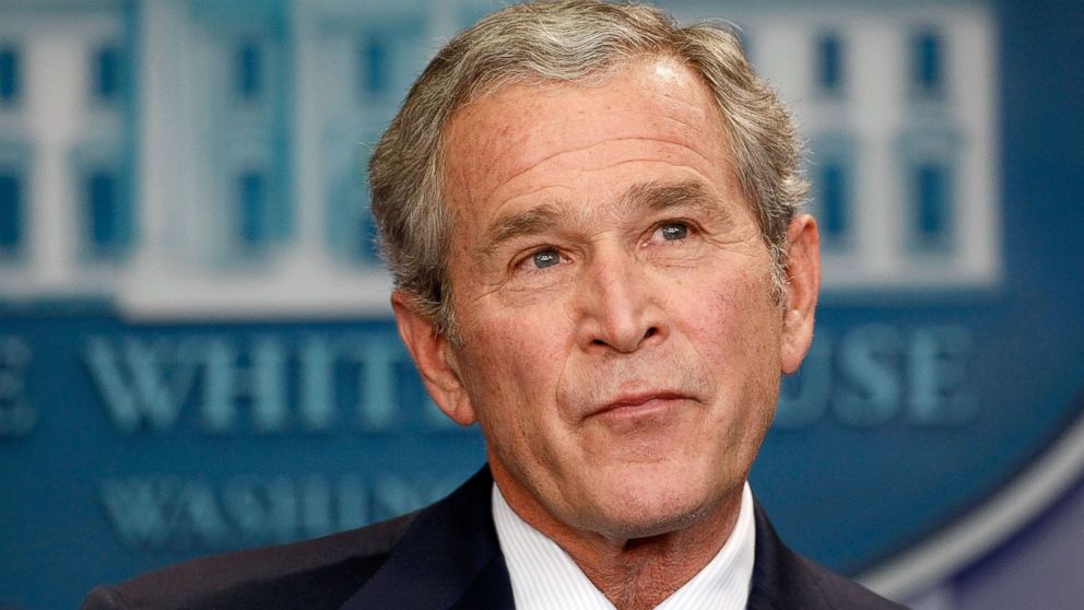 George W. Bush holds a news conference at the White House in Washington, Jan. 12, 2009.