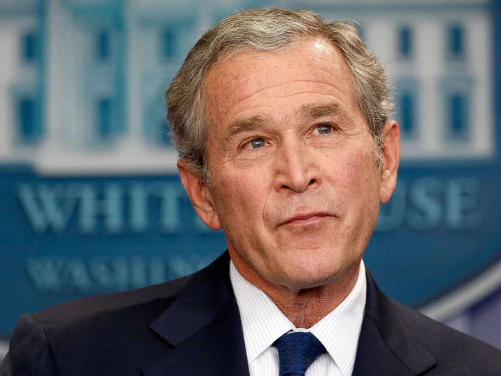 PHOTO: George W. Bush holds a news conference at the White House in Washington, Jan. 12, 2009.
