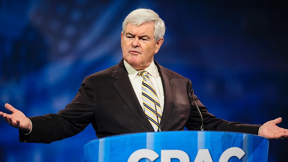 Former House Speaker Newt Gingrich address the 2013 Conservative Political Action Conference (CPAC) in National Harbor, Md., in this March 16, 2013, photo.