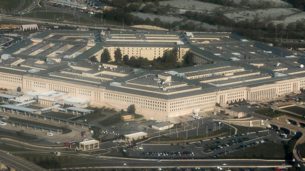 The Pentagon in Arlington, Va. is seen in this aerial photograph, April 23, 2015.