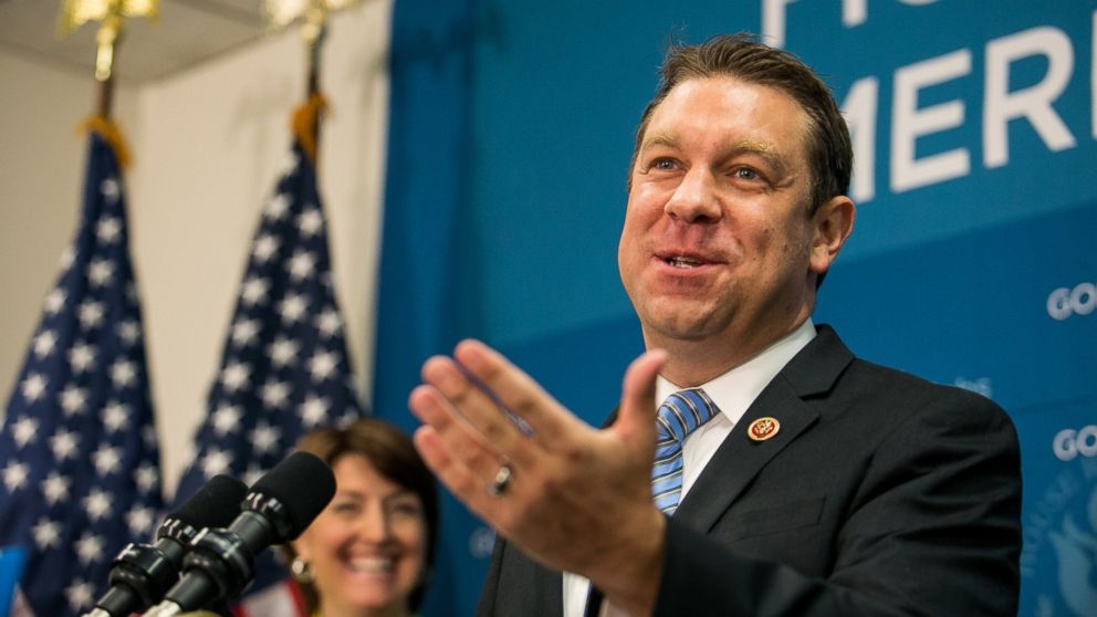 U.S. Rep. Trey Radel speaks during a press conference, on Capitol Hill, July 9, 2013 in Washington, DC. 