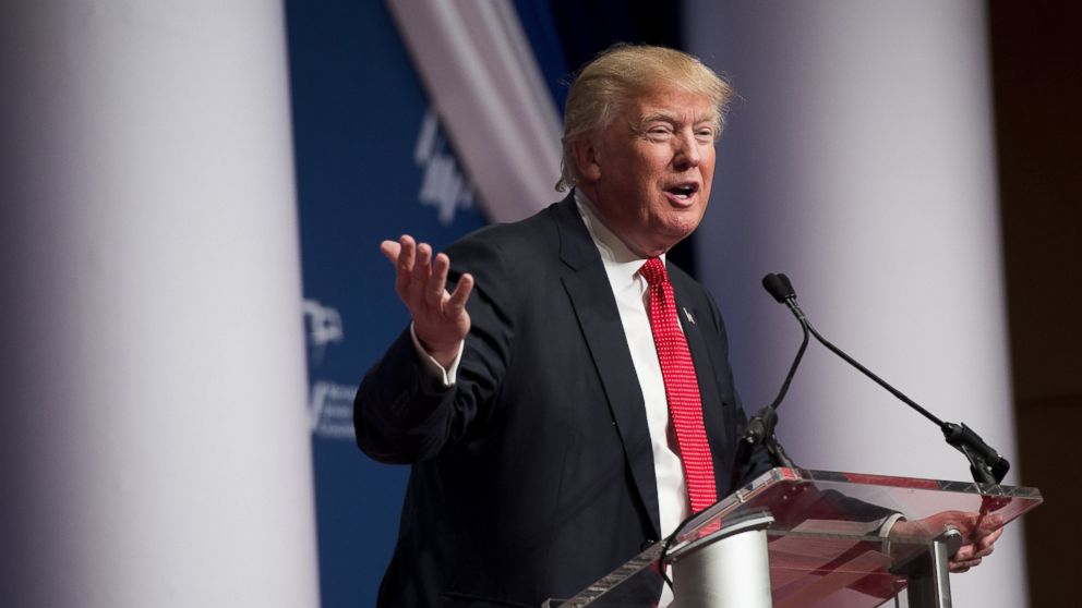 Republican Presidential hopeful Donald Trump speaks during the 2016 Republican Jewish Coalition Presidential Candidates Forum in Washington, Dec. 3, 2015.