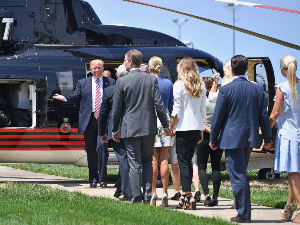 When Donald Trump landed a helicopter at TD Bank Ballpark