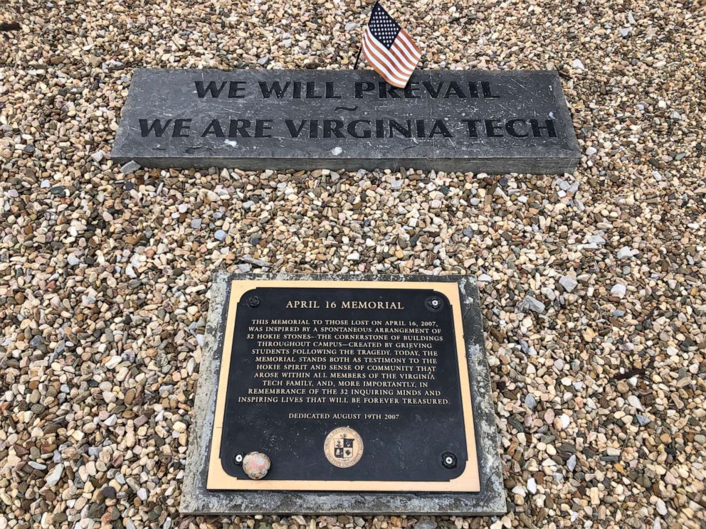 PHOTO: The April 16 Memorial on the campus of Virginia Tech in Blacksburg, Va., pays tribute to the 32 students and faculty killed in a shooting rampage in April 2007.