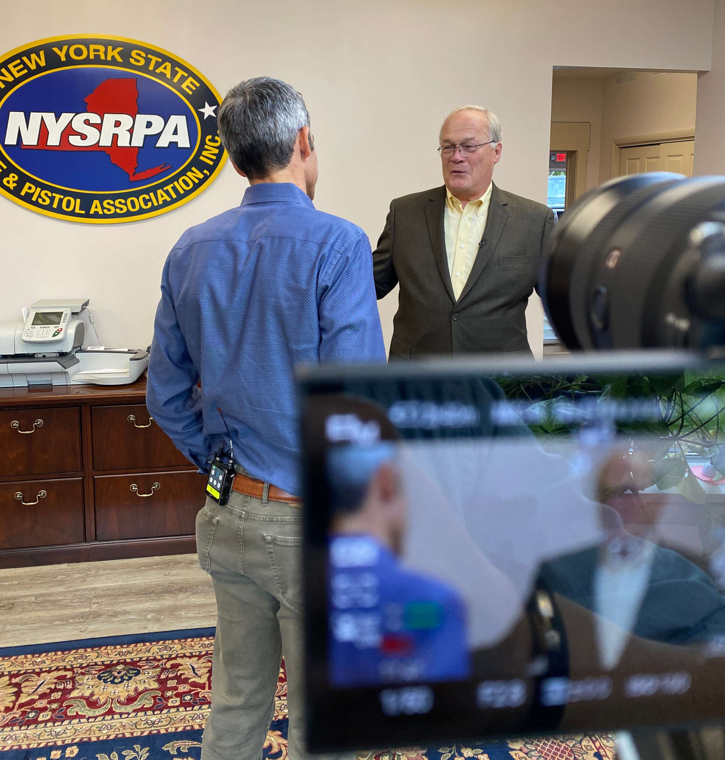 PHOTO: Tom King, president of the New York State Rifle and Pistol Association, is suing the state over its law restricting concealed carry permits to only those residents who can prove a "proper cause."