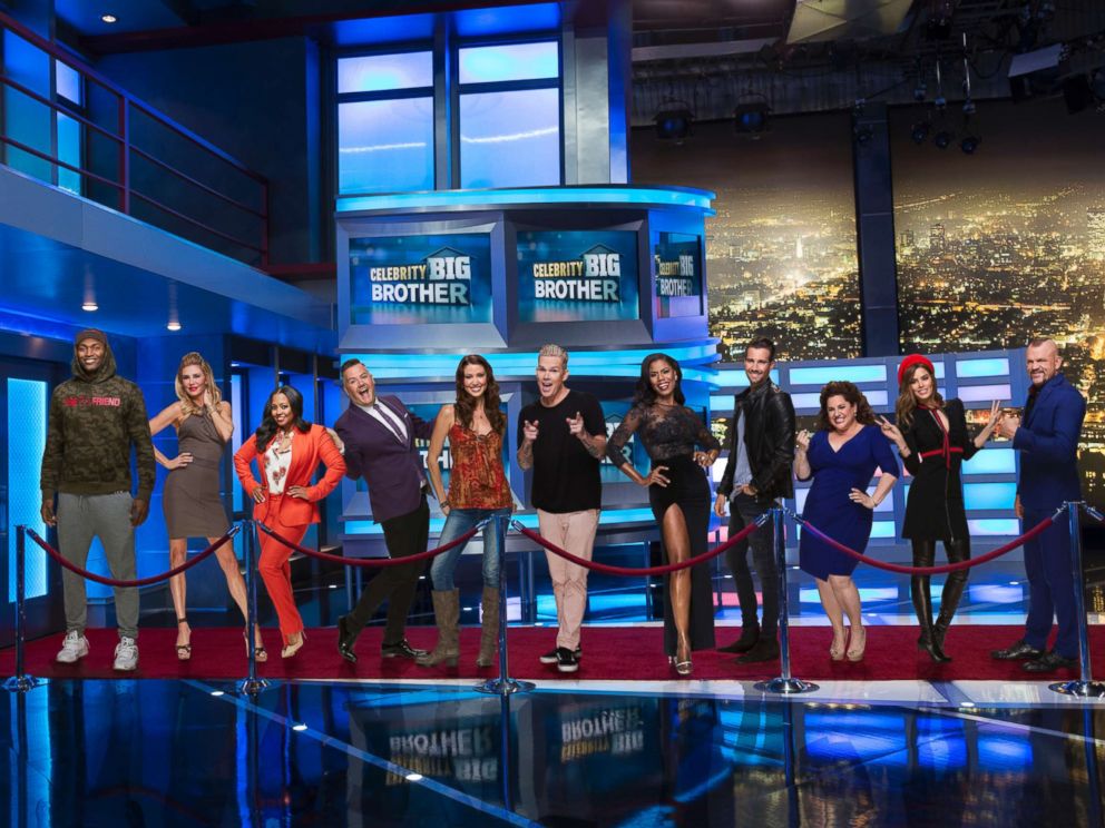 PHOTO: L-R: Metta World Peace, Brandi Glanville, Keshia Knight Pullman, Ross Matthews, Shannon Elizabeth, Mark McGrath, Omarosa Manigault, James Maslow, Marissa Jaret Winokur, Ariadna Gutierrez and Chuck Liddell, the celebs on BIG BROTHER: CELEB EDITION.