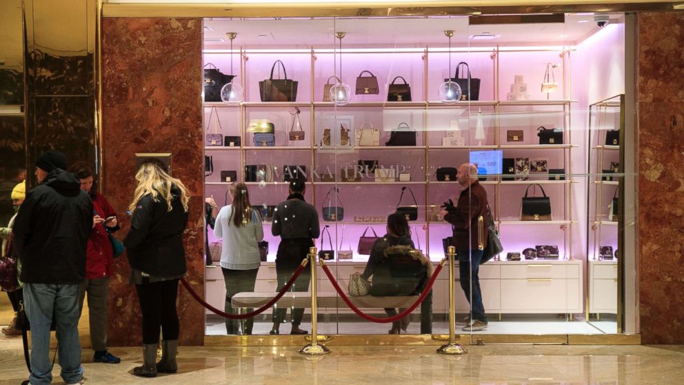 Customers shop at a new Ivanka Trump brand store in the lobby of Trump Tower, December 15, 2017 in New York City.
