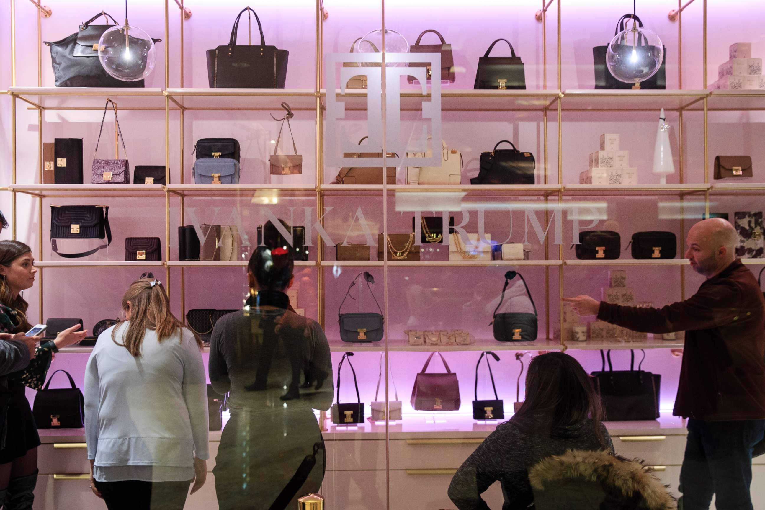 PHOTO: Customers shop at a new Ivanka Trump brand store in the lobby of Trump Tower, December 15, 2017 in New York City. 