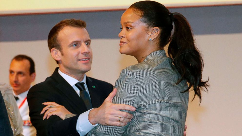 Rihanna is actively campaigning around the world as ambassador for the Global Partnership for Education -- this time in France.