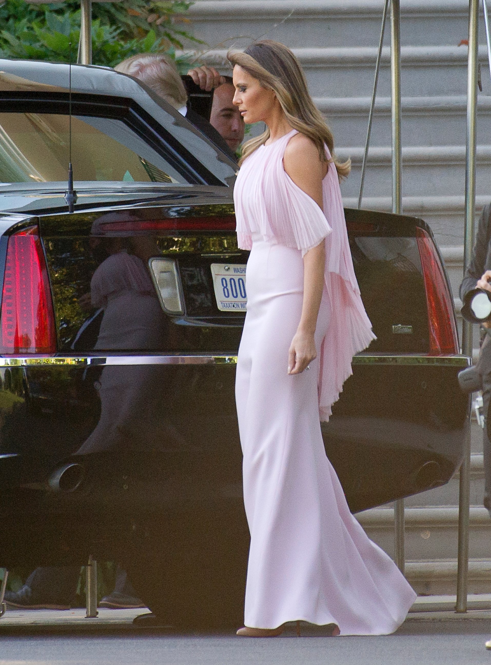 PHOTO: United States President Donald J. Trump and first lady Melania Trump depart the White House in Washington, DC on June 24, 2017. The Trumps left to attend the wedding of US Secretary of the Treasury Steven Mnuchin and Louise Linton.