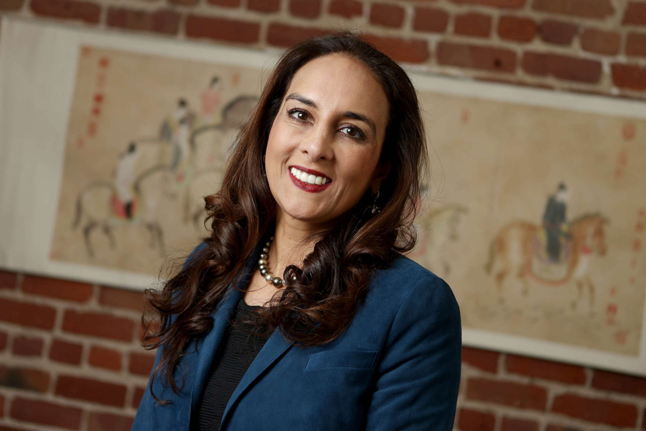 PHOTO: FILE - Attorney Harmeet Dhillon California's national committeewoman for the Republican National Committee poses for a photograph at her office in San Francisco, Calif., Sept. 20, 2017.