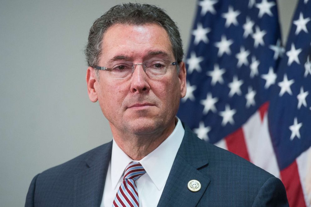 PHOTO: Rep. Gregg Harper, R-Miss., attends a news conference after the House Republican Conference meeting in the Capitol, Nov. 29, 2017.