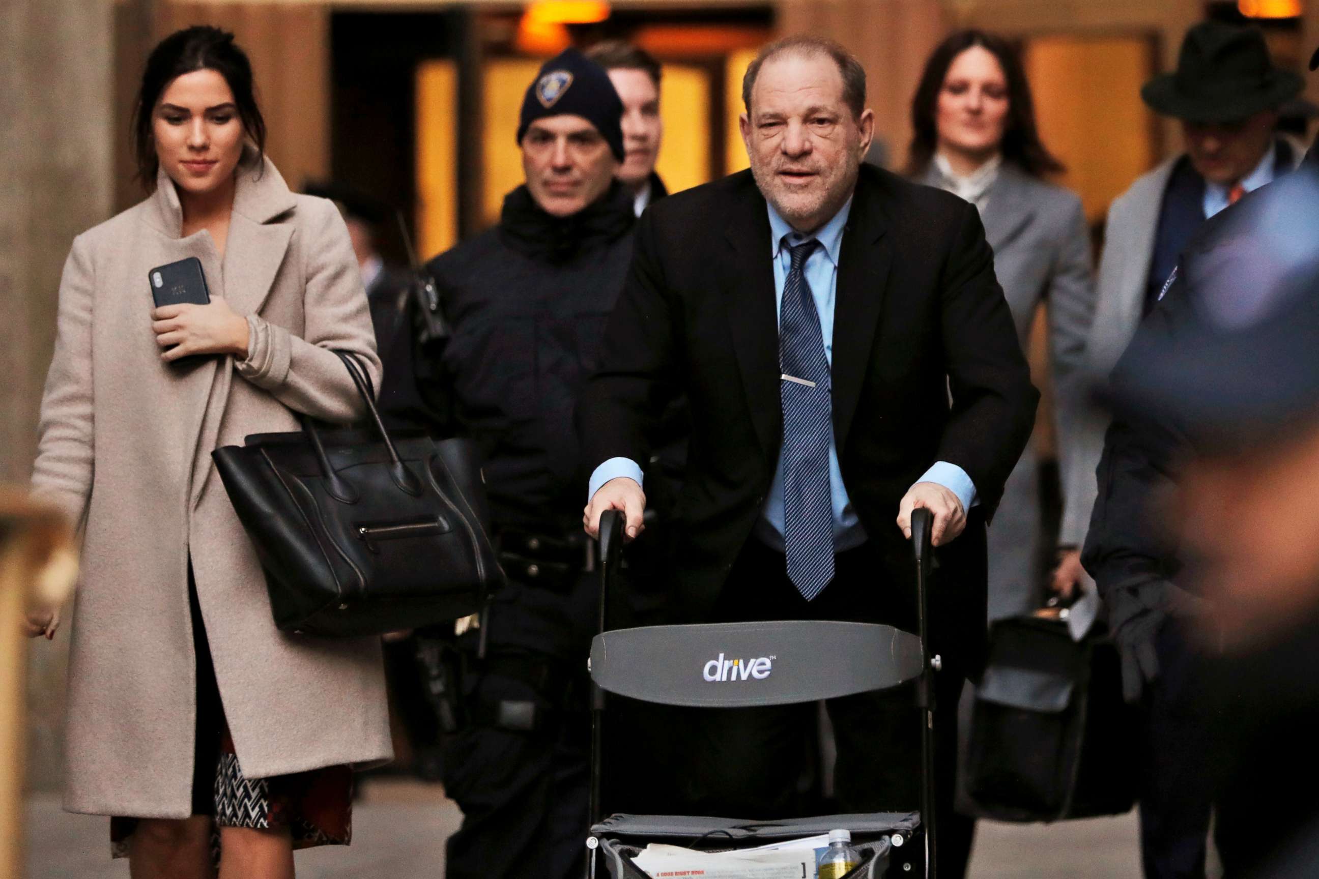 PHOTO: Harvey Weinstein leaves court after another day in a sexual assault trial at the New York State Supreme Court in Manhattan, Jan. 29, 2020.