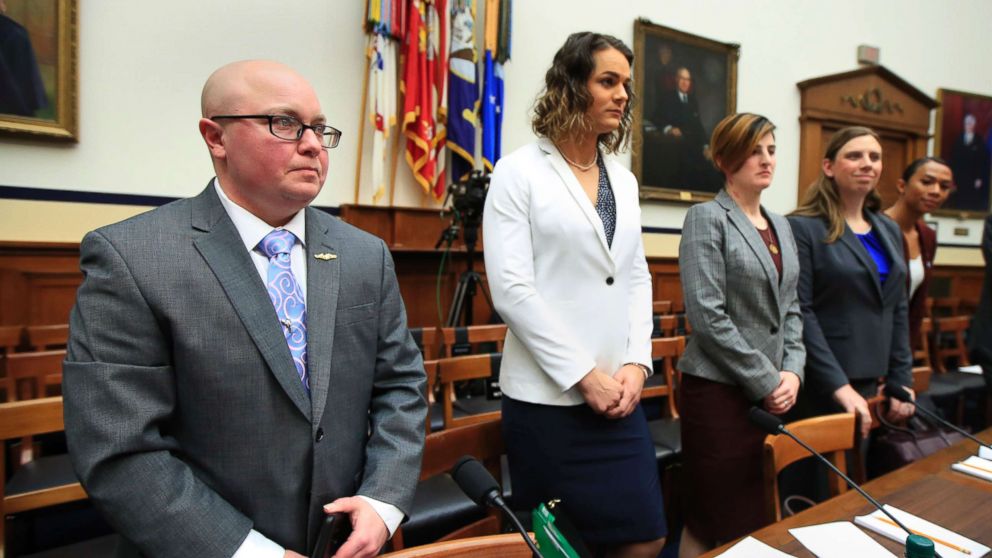 PHOTO: Transgender military members attend a House Armed Services Subcommittee on Military Personnel hearing on Capitol Hill, Feb. 27, 2019.