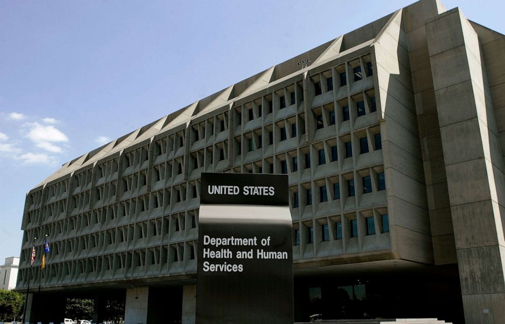 PHOTO: The U.S. Department of Health and Human Services building in Washington, DC.