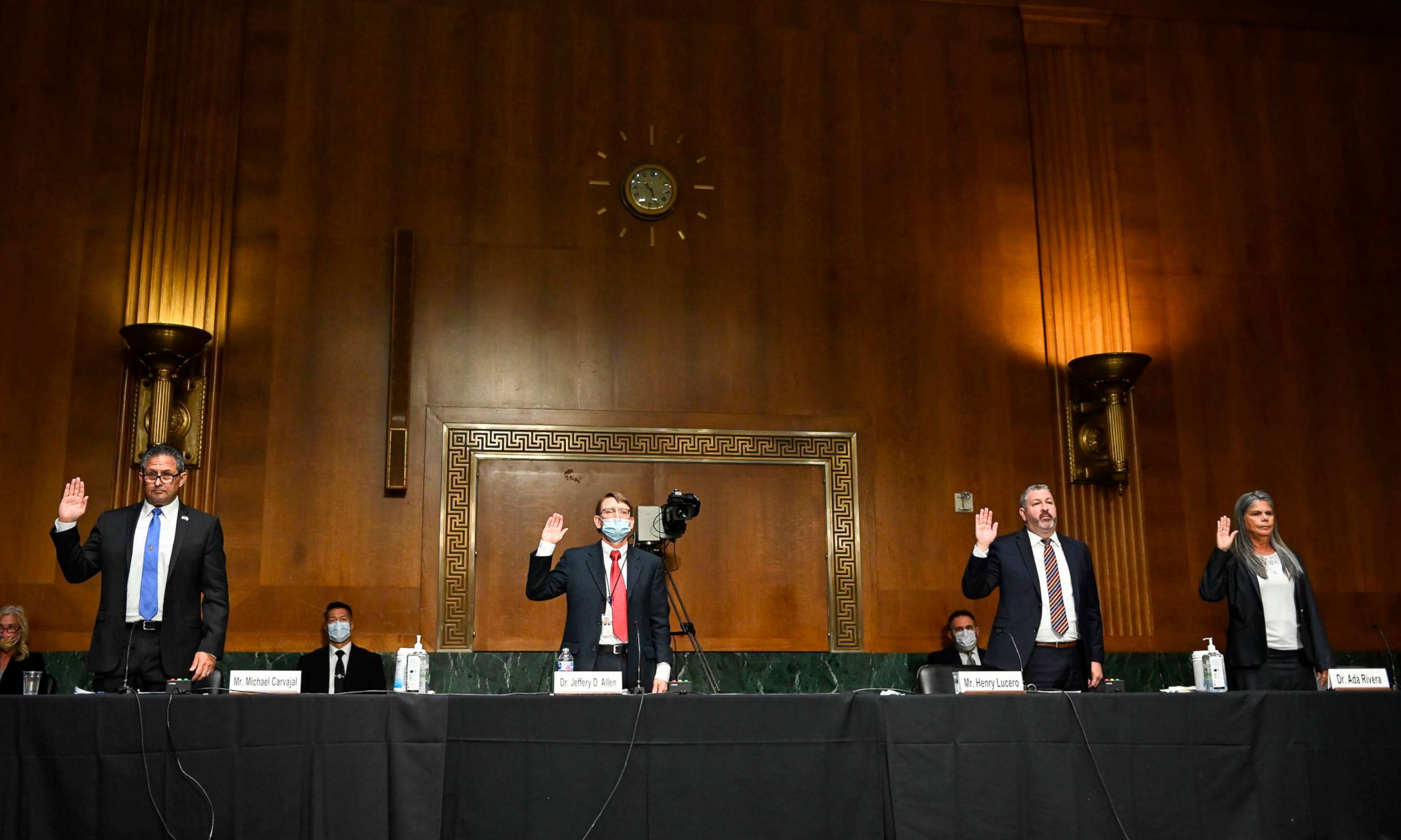 PHOTO: Senate Judiciary Committee hearing titled "Examining Best Practices for Incarceration and Detention During COVID-19," in the Dirksen Building in Washington, DC on June 2, 2020. 