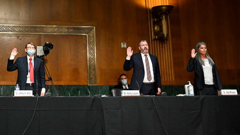 PHOTO: Senate Judiciary Committee hearing titled "Examining Best Practices for Incarceration and Detention During COVID-19," in the Dirksen Building in Washington, DC on June 2, 2020. 