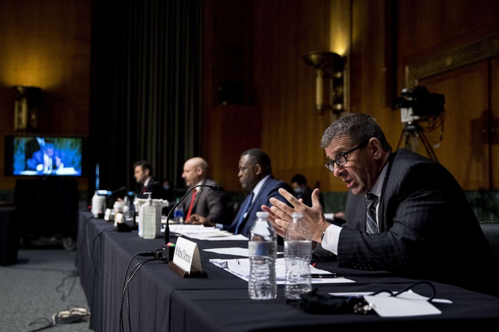 PHOTO: Secret Service Assistant Director Michael DAmbrosio testifies at a Senate Judiciary Committee hearing on Capitol Hill, June 9, 2020, in Washington, DC. 