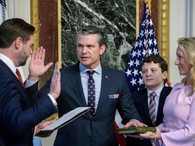 Hegseth sworn in as defense secretary after narrow Senate vote