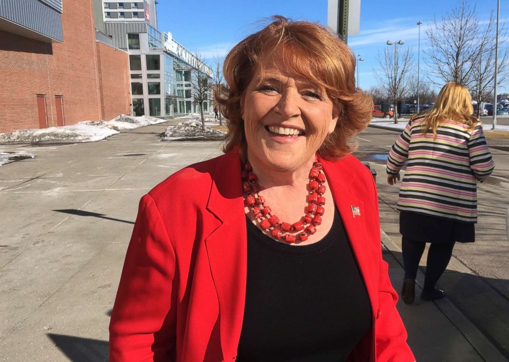 PHOTO: Democratic U.S. Sen. Heidi Heitkamp, March 17, 2018, in Grand Forks, N.D.