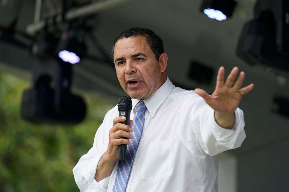 PHOTO: Henry Cuellar speaks during a campaign event, May 4, 2022, in San Antonio.
