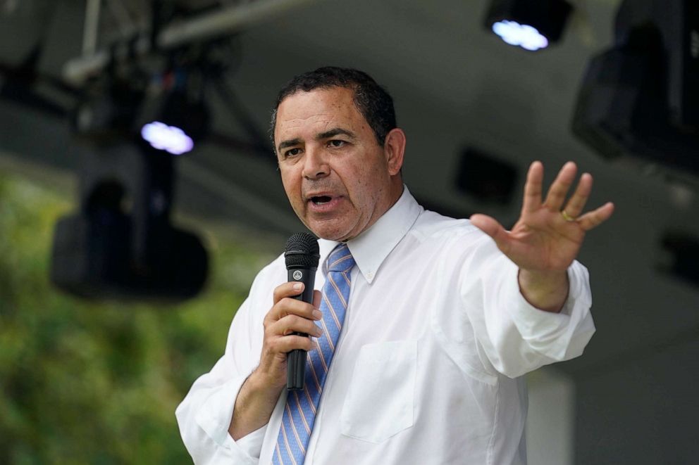 PHOTO: Rep. Henry Cuellar speaks during a campaign event, on May 4, 2022, in San Antonio, Texas.