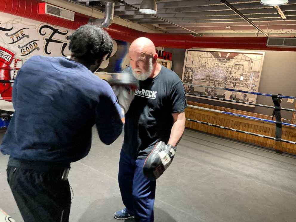 PHOTO: Pastor Mark "Buddy" Osborn, 62, founded Rock Ministries in 2003, combining boxing and bible studies to reach at-risk youth.