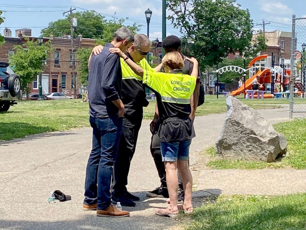 PHOTO: Volunteer street chaplains from Rock Ministries are fighting and praying to keep hope alive as three epidemics -- drugs, guns and covid -- simultaneously hit Kensington, Philadelphia, hard.