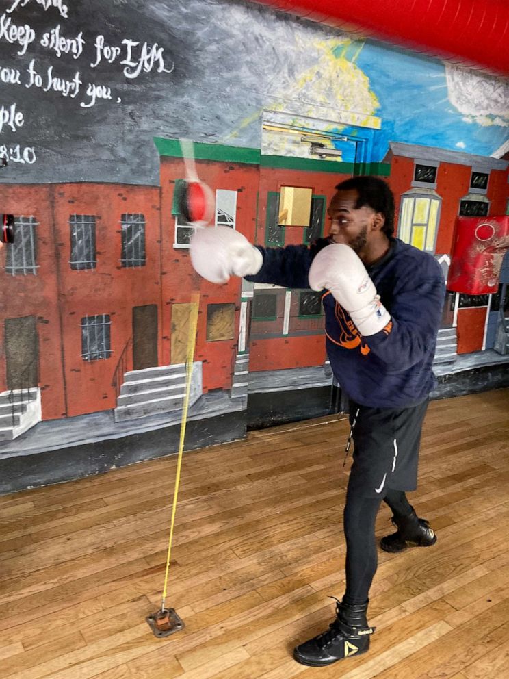 PHOTO: Tyhler Williams, 22, is one of Rock Ministries' success stories. He has been coached for boxing since age 11; last year, he went pro.