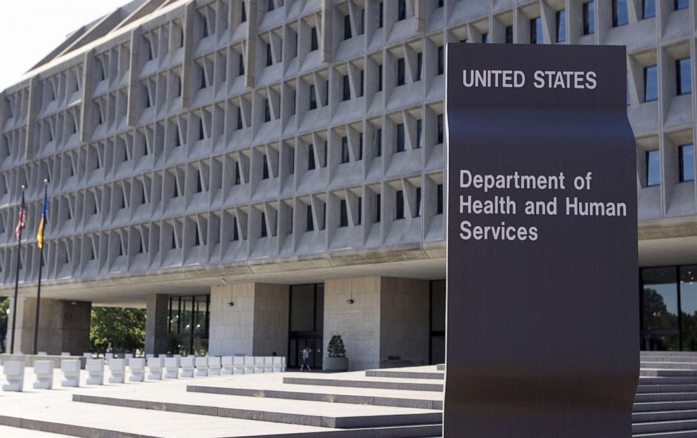 PHOTO: The US Department of Health and Human Services building is shown in Washington.