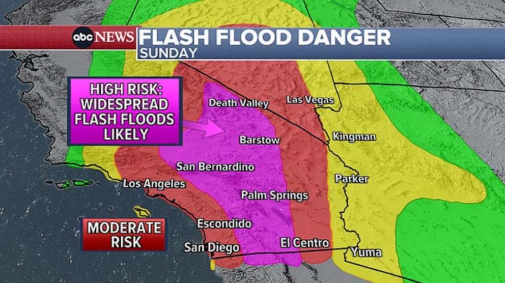 PHOTO: Flash flood danger map
