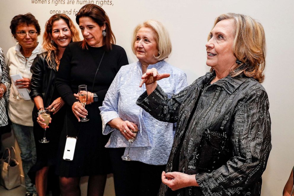PHOTO: Former Secretary of State Hillary Clinton attends the Vital Voices Global Headquarters for Women's Leadership grand opening in Washington, May 04, 2022.