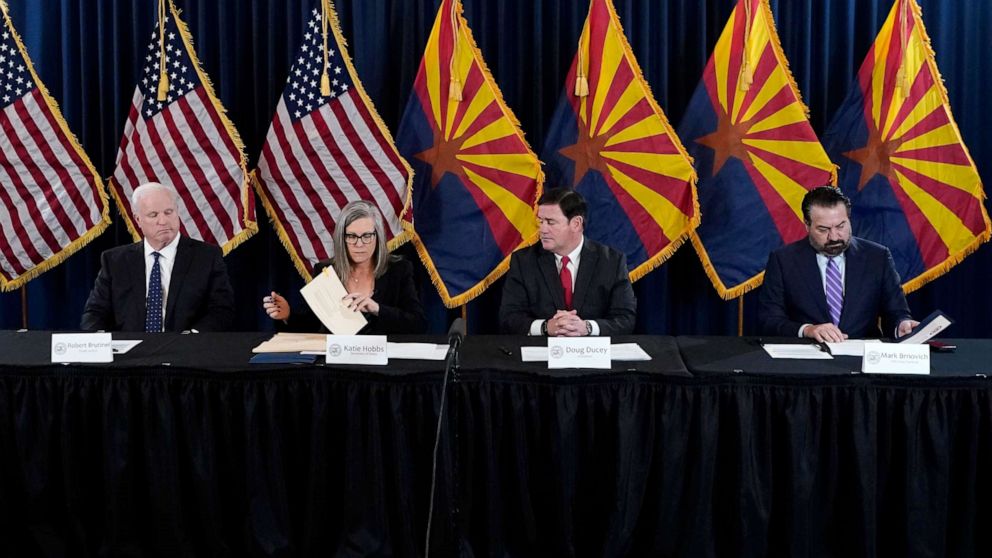Arizona officials certify vote, Kari Lake expected to challenge