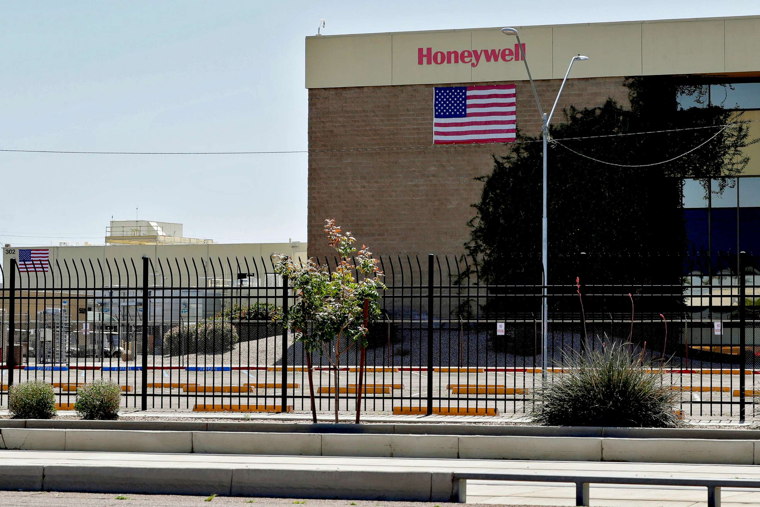PHOTO: In this April 4, 2020, file photo, the Honeywell factory is shown in Phoenix.