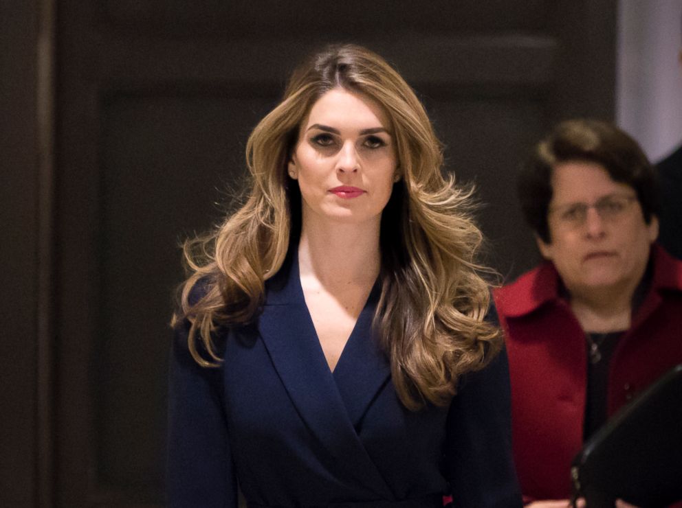 PHOTO: White House Communications Director Hope Hicks, one of President Trump's closest aides and advisers, arrives to meet behind closed doors with the House Intelligence Committee, at the Capitol in Washington, Feb. 27, 2018.