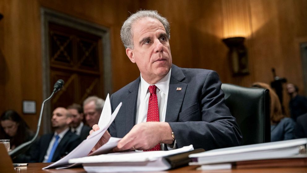 PHOTO: Department of Justice Inspector General Michael Horowitz prepares to testify in a Senate Committee On Homeland Security And Governmental Affairs hearing at the U.S. Capitol, Dec. 18, 2019, in Washington, D.C.