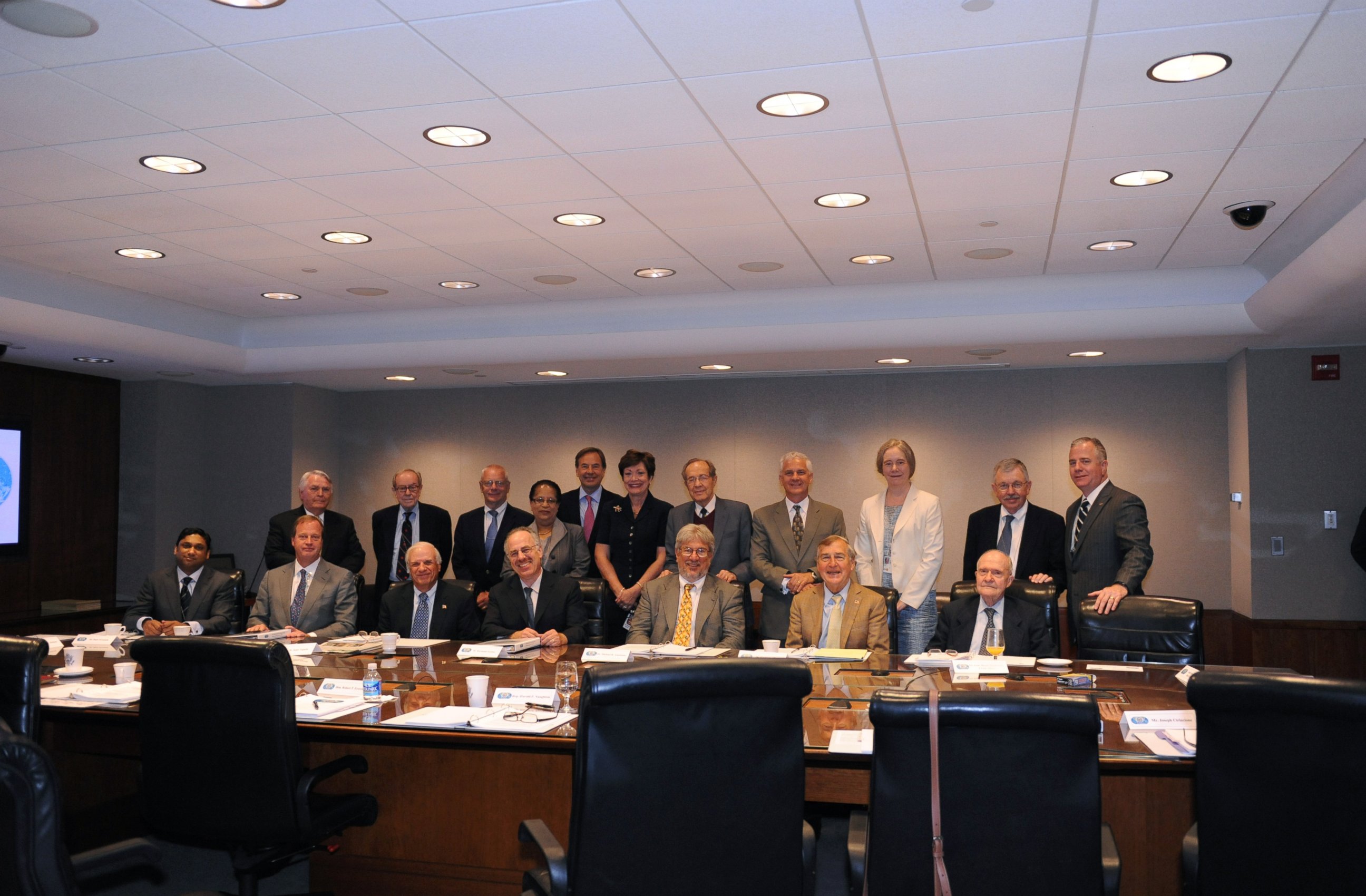 PHOTO: A State Department photograph shows the 2011 International Security Advisory Board. Rajiv Fernando is seated on the far left of the image.