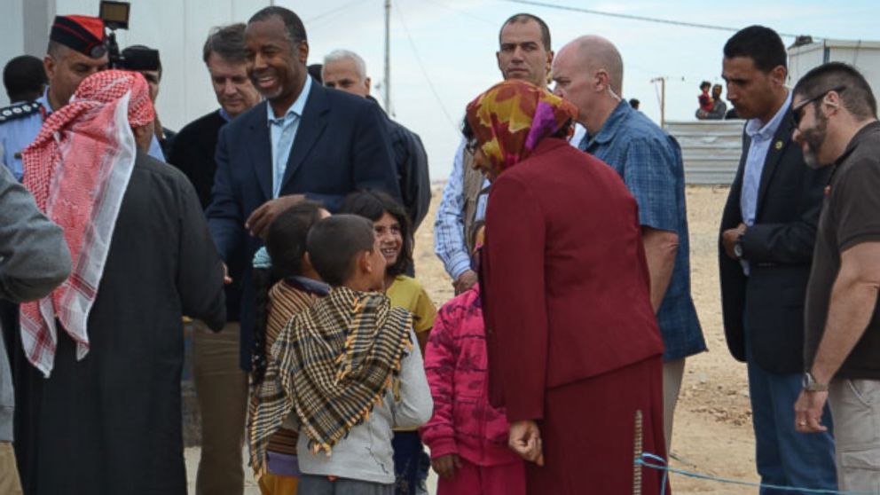 PHOTO: Ben Carson meeting with medical professionals, humanitarian workers, government officials and refugees in Jordan.