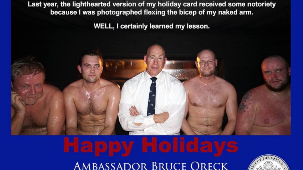 PHOTO: Ambassador Bruce Oreck shared this holiday card on Facebook on Dec. 5, 2014.