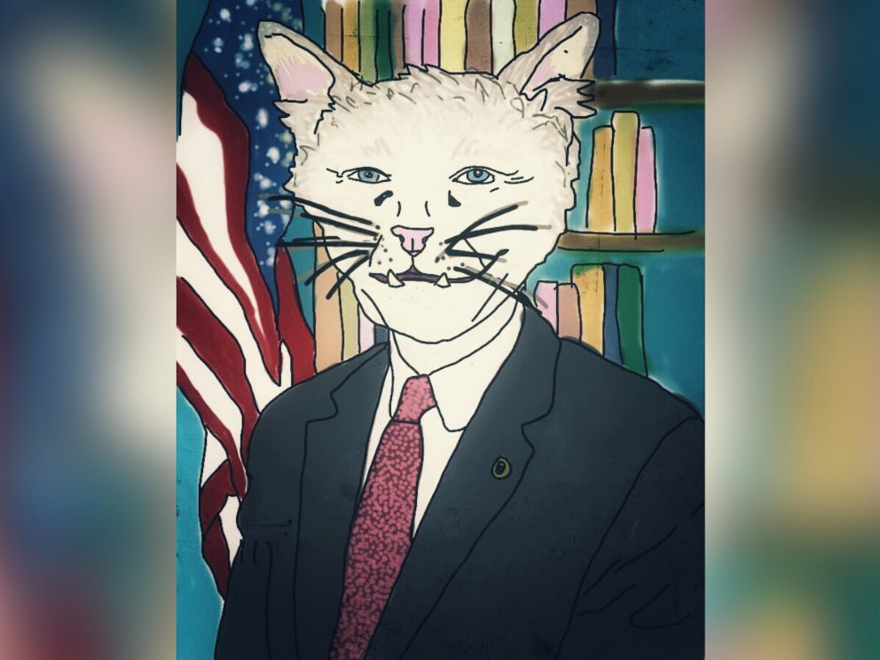 PHOTO: Oklahoma's senior Sen. Jim Inhofe is imagined as a cat. 