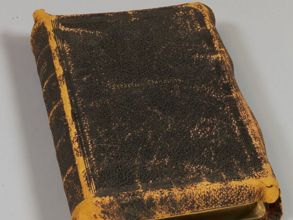 PHOTO: This bible was gifted to former slave and abolitionist Frederick Douglass in 1889 by the Washington, D.C. Metropolitan A.M.E. Church.