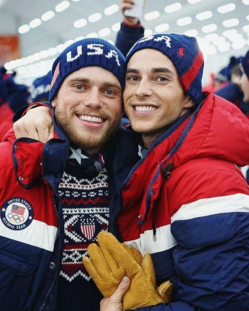 PHOTO: U.S. Winter Olympian Gus Kenworthy (left) posted this photo of himself with fellow openly gay Olympian Adam Rippon in South Korea on Feb. 9, 2018.