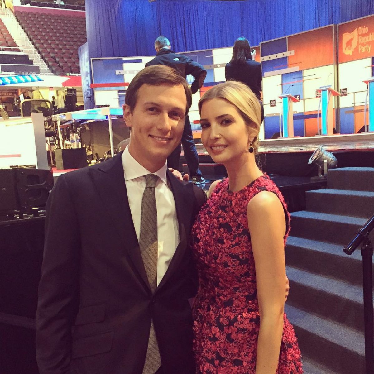 PHOTO: Ivanka Trump posted this photo with the caption "At the #GOPdebate in support of my amazing father. I am very proud of you! #makeamericagreatagain"