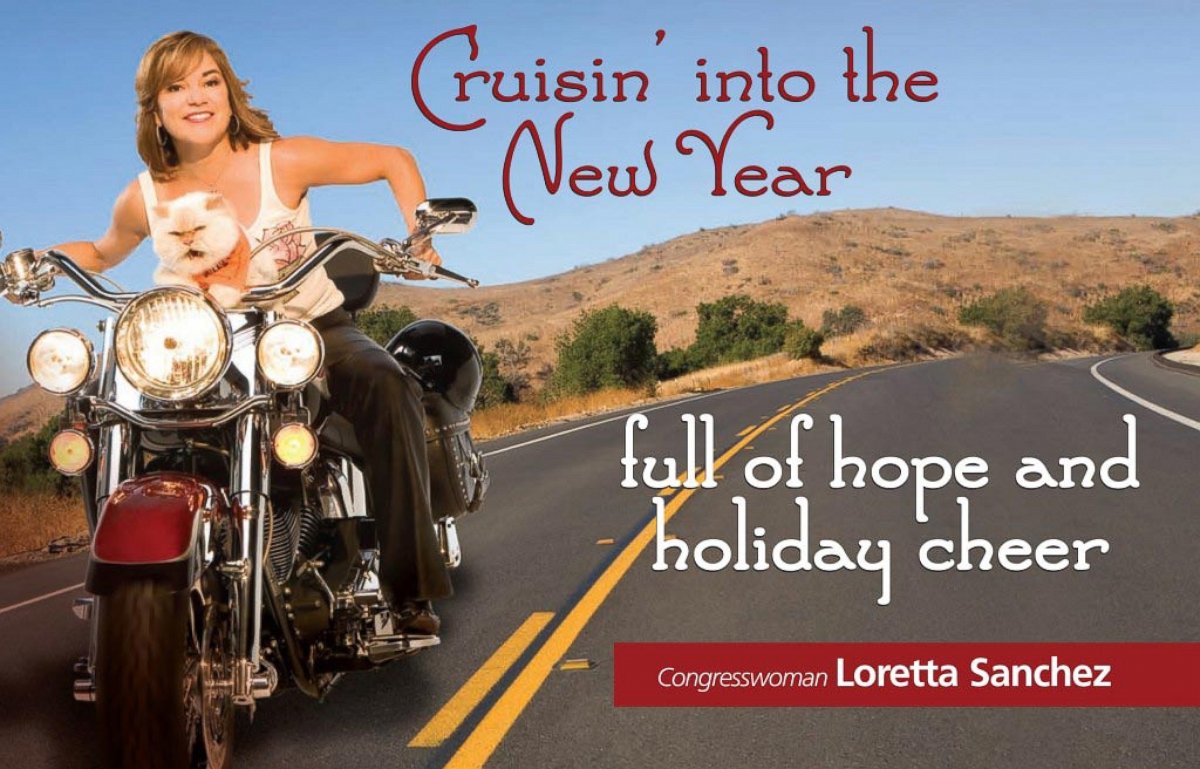 PHOTO: California Congresswoman Loretta Sanchez 2008 holiday card.
