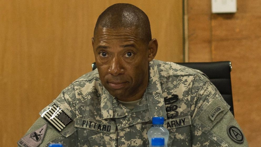 Army Major General Dana Pittard is pictured at a military facility on the outskirts of Amman, Jordan, Aug 15, 2013.