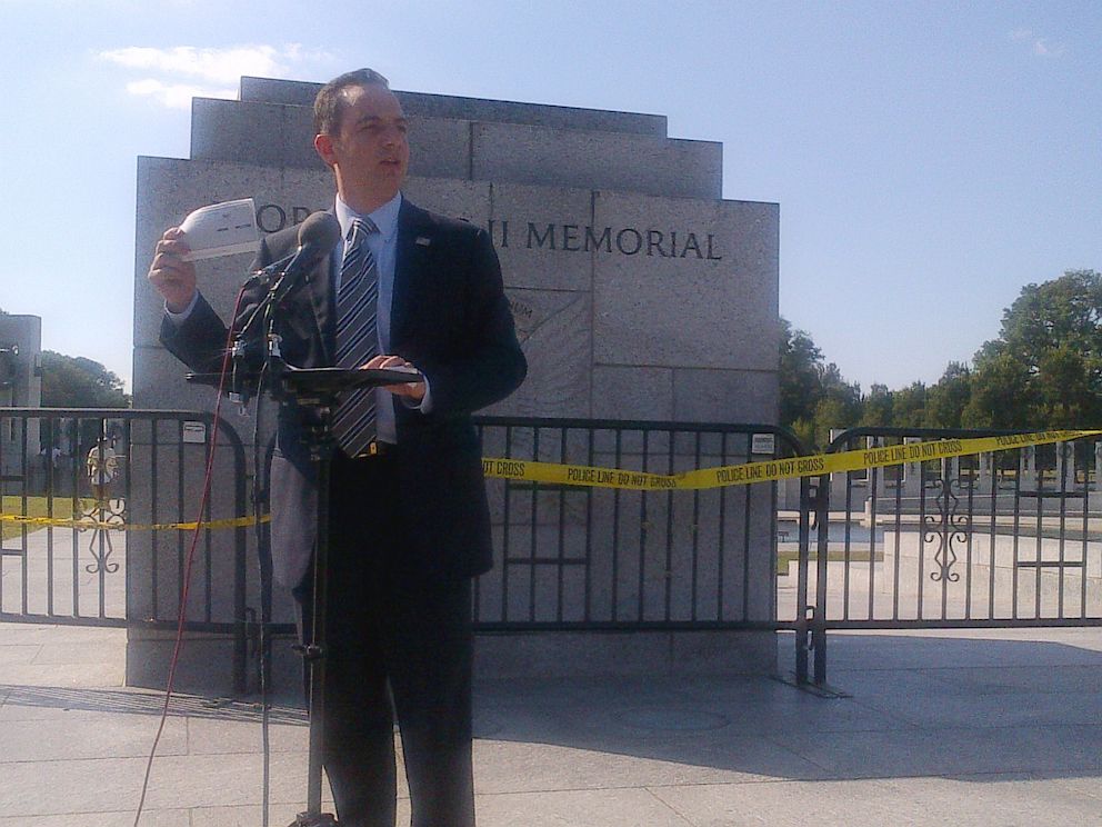 PHOTO: Republican National Committee Chairman Reince Priebus is seen at the World War II Memorial