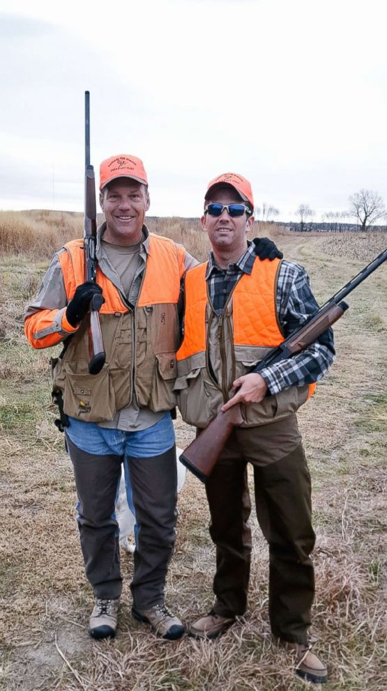 PHOTO: Kansas Secretary of State Kris Kobach and Donald Trump Jr. in Kansas, on Nov. 29, 2017.